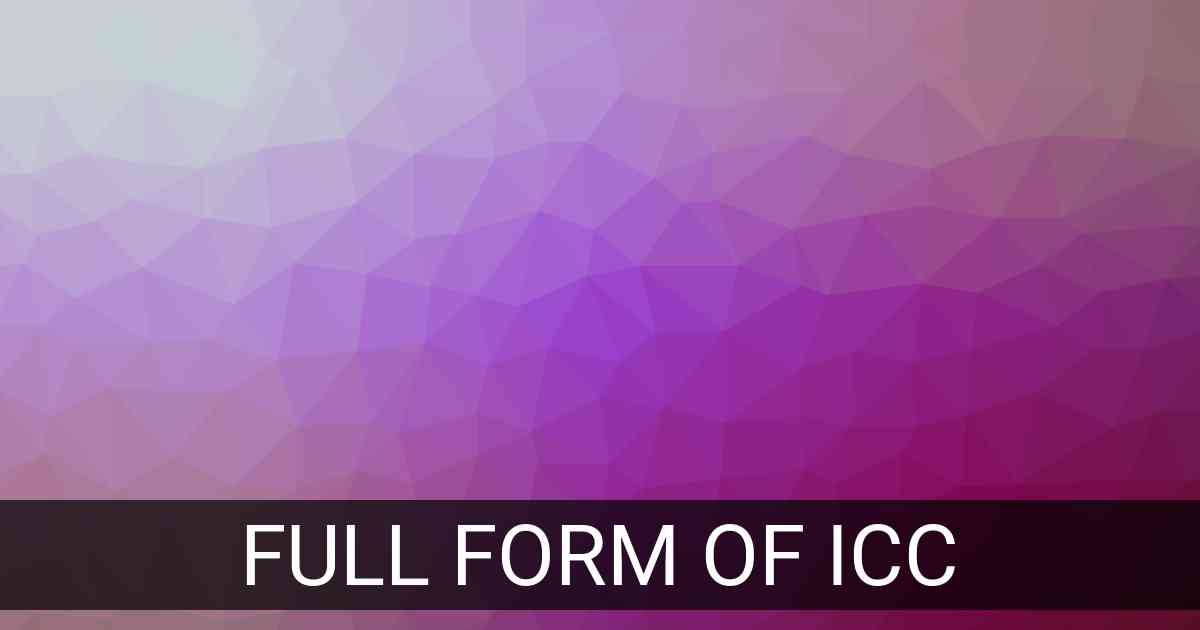 Full Form of ICC in Organization