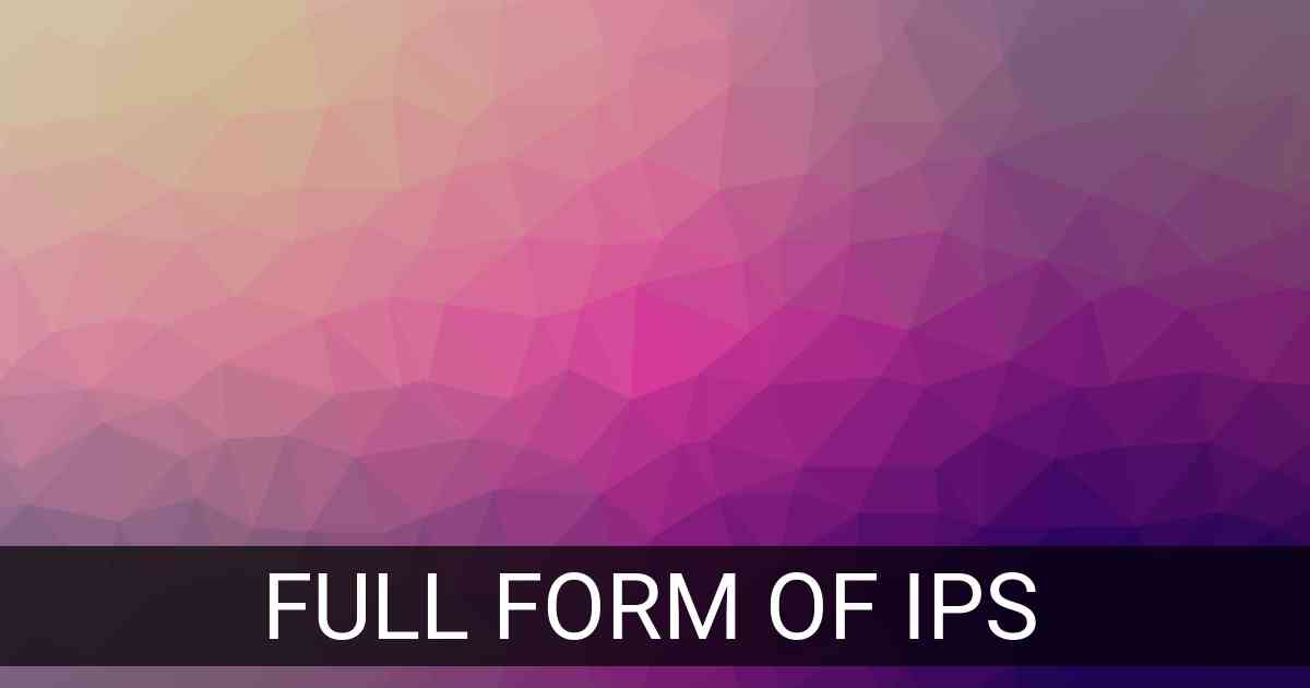 Full Form of IPS in Police